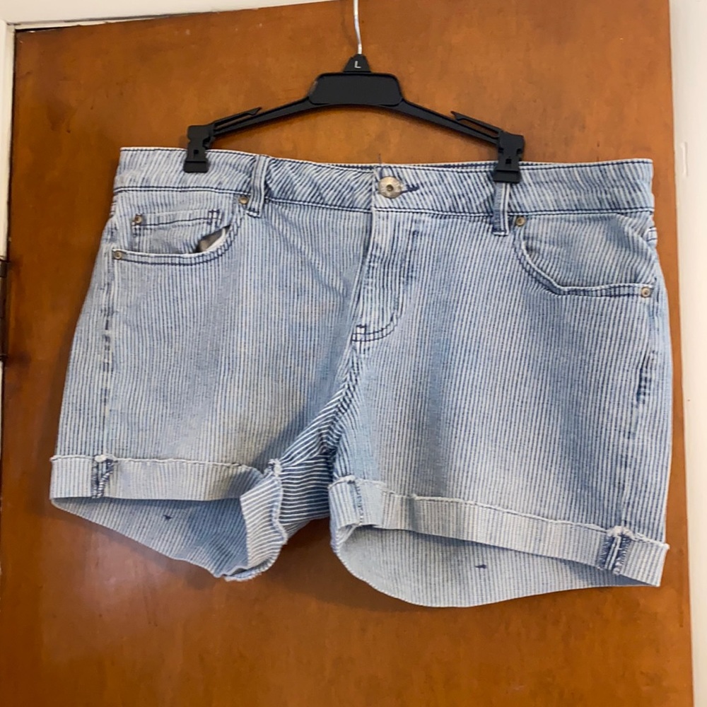 Pinstripe Shorts